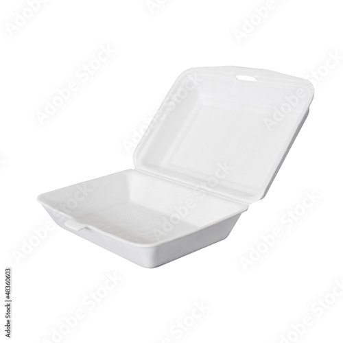 food ware packaging of foam isolated