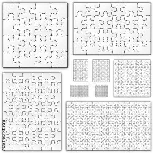 Puzzle template photo