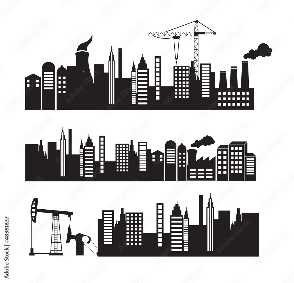 Fototapeta premium City and industry