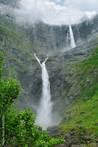 Norway waterfall.