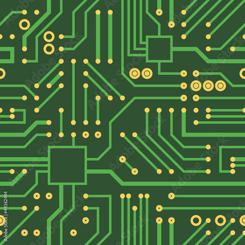 Circuit board seamless pattern