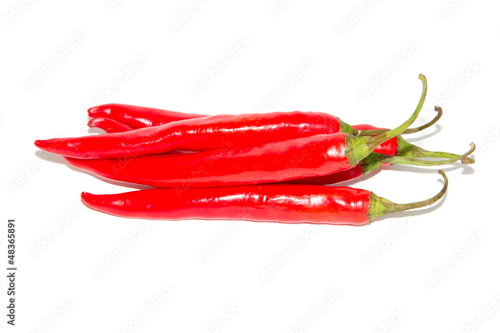 chili peppers isolated on white background chili peppers isolated on white background