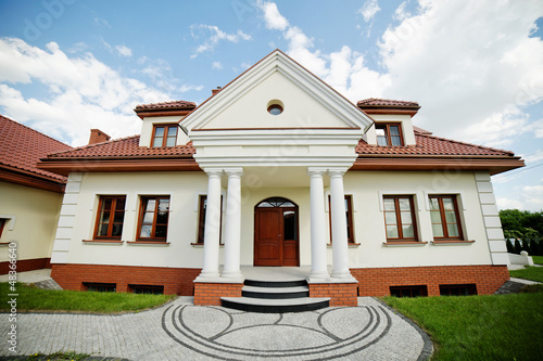 The modern house near the city