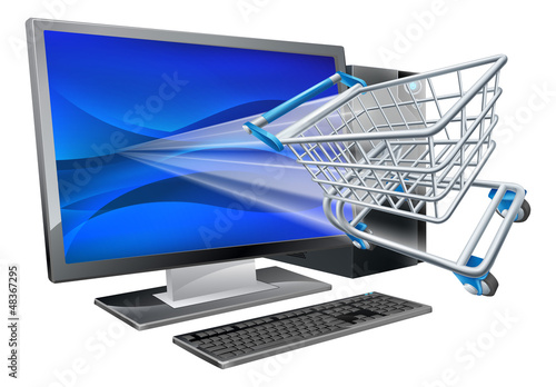 Computer shopping concept