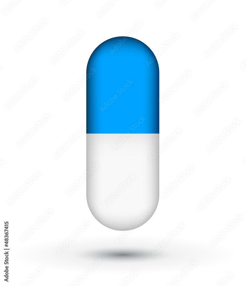 Blue and white capsual pills Blue and white capsual pills