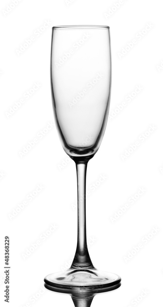 Empty glass isolated on white Empty glass isolated on white
