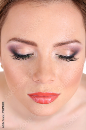 Beautiful female face with ...