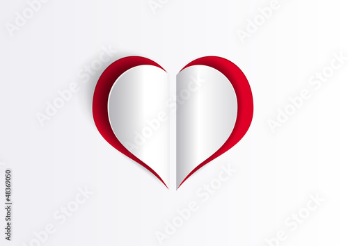 Coeur découpé - Saint Valentin