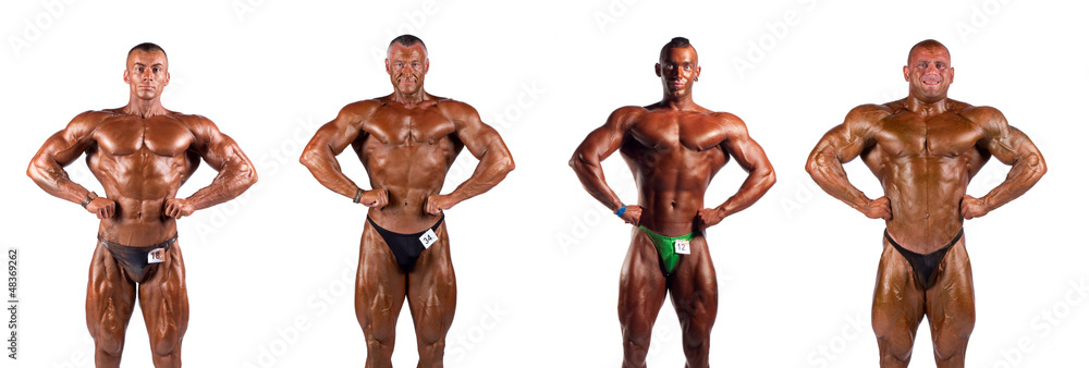 Fototapeta premium bodybuilders flexing