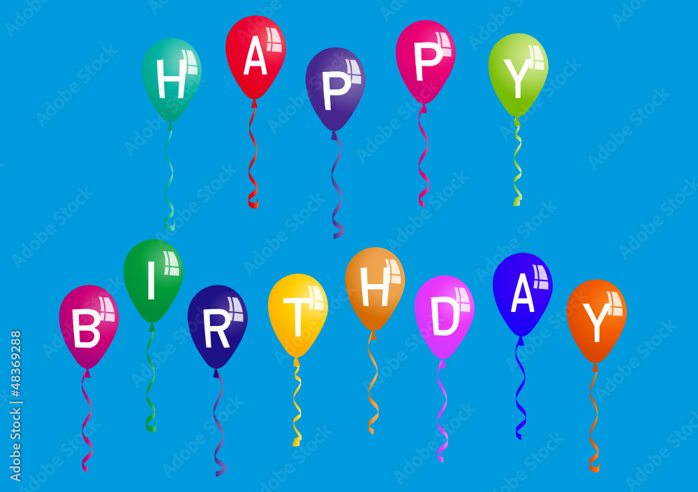 Naklejka premium Happy Birthday!
