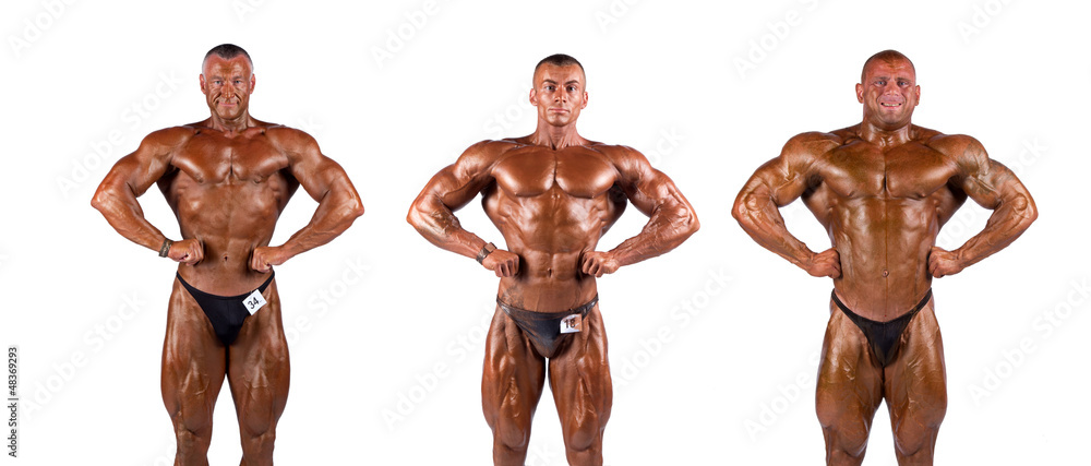 Fototapeta premium bodybuilders flexing