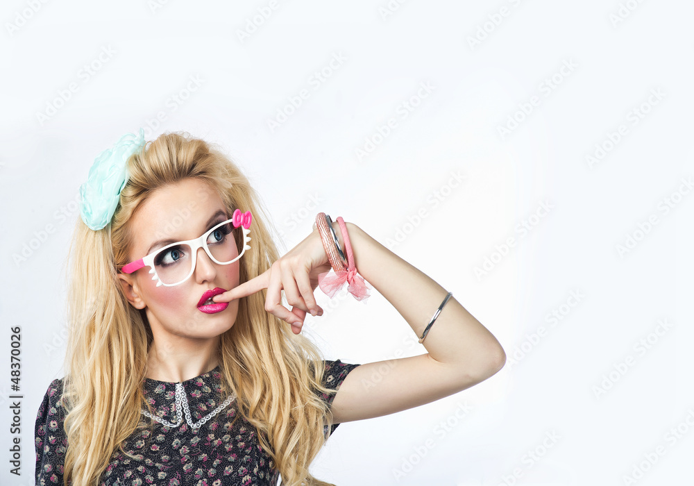 Sweet sexy lady with glasses. Sweet sexy lady with glasses.
