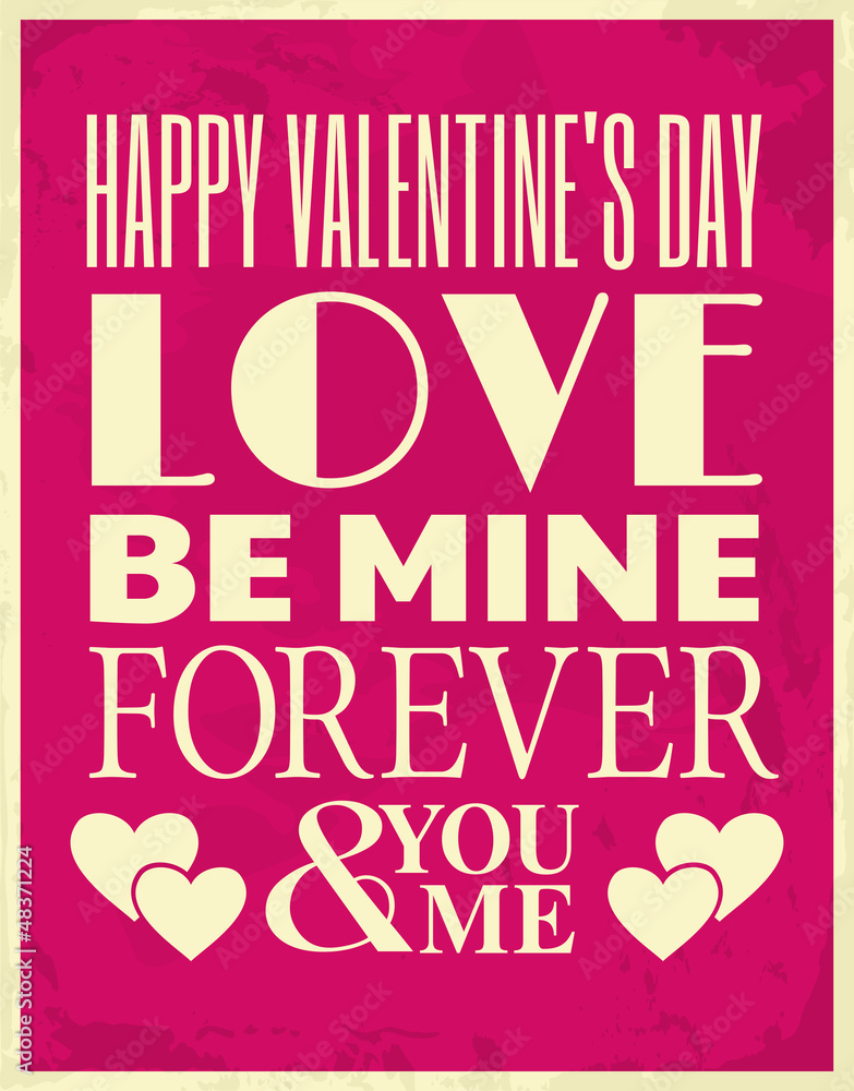 Fototapeta premium Valentine's Day Card