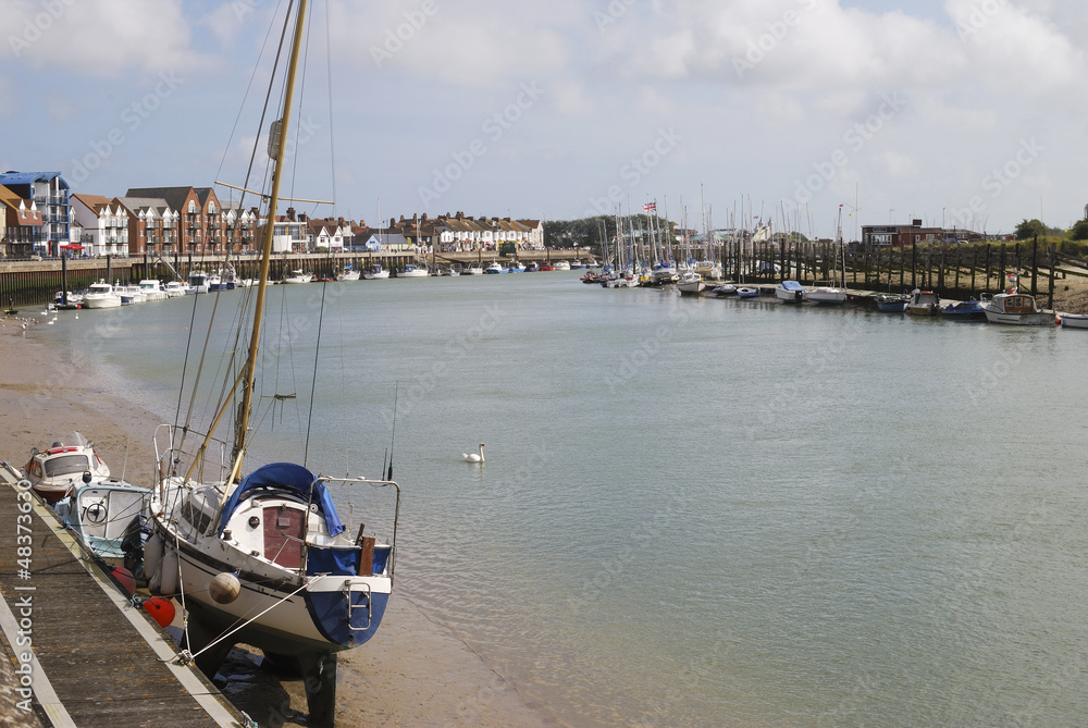 Fototapeta premium River Arun at Littlehampton. Sussex. England