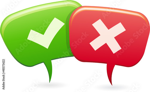 Personnages bulle en conversation pour ou contre
