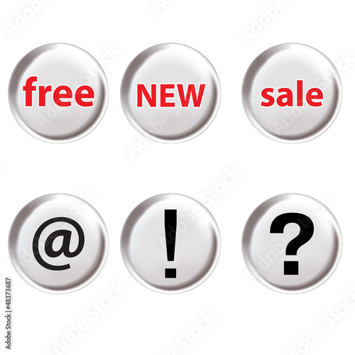 set of button