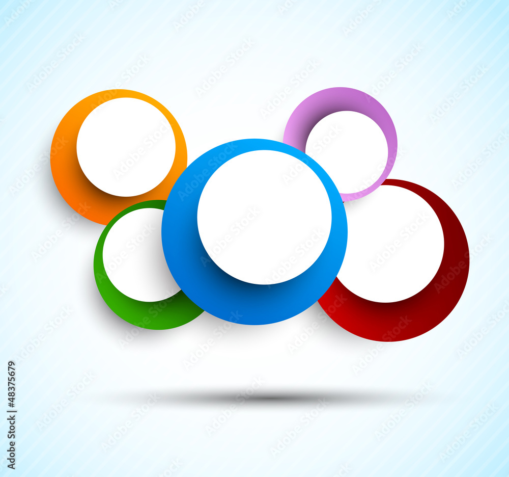 Background with colorful circles Background with colorful circles