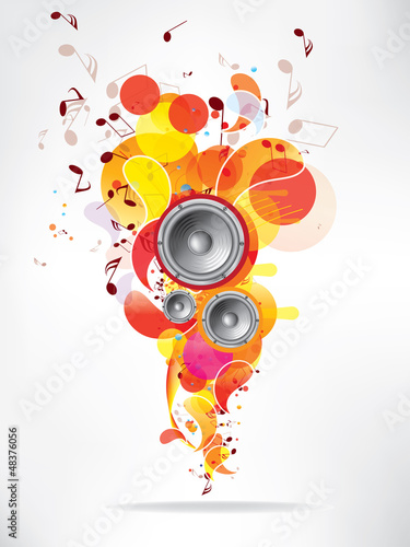 Musical abstract background