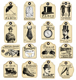 16 french retro labels for men