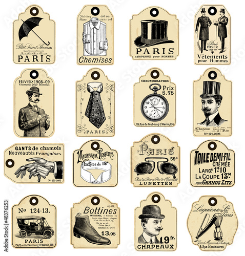 16 french retro labels for men photo