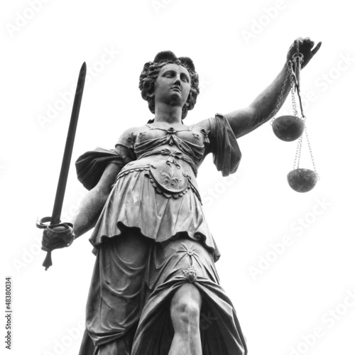 Bilde på lerret Statue of Lady Justice (Justitia)