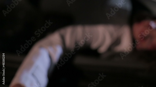 Girl wounded in car accident