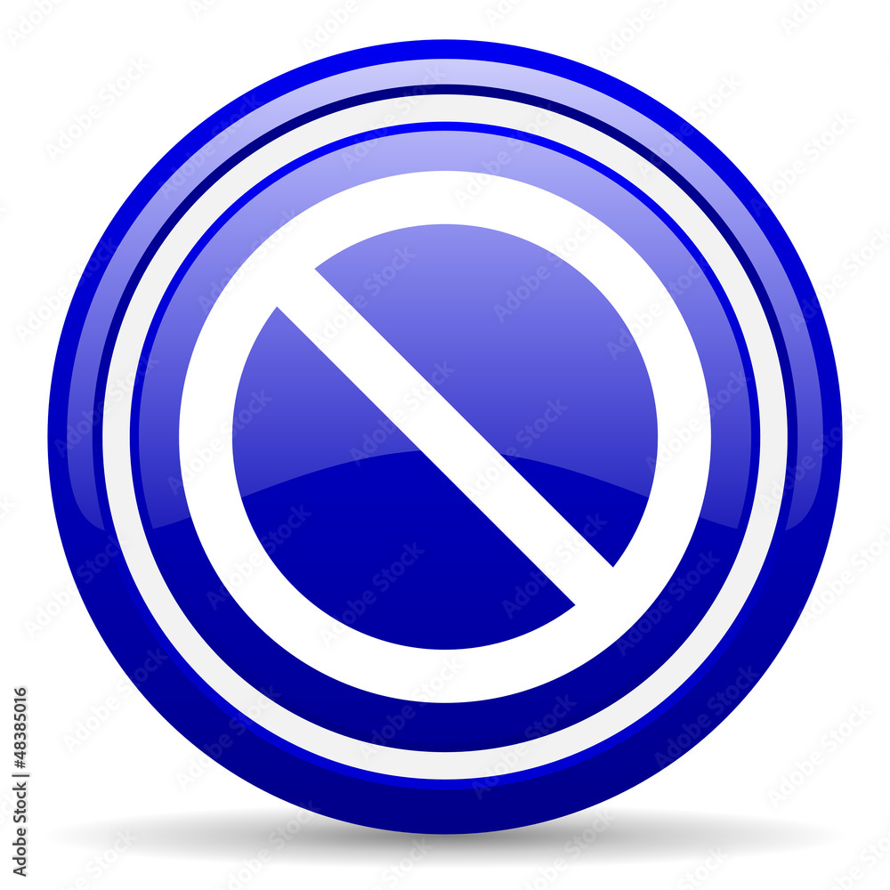 access denied blue glossy icon on white background access denied blue glossy icon on white background