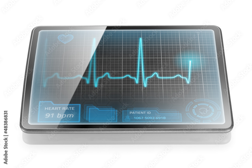 ECG on tablet ECG on tablet