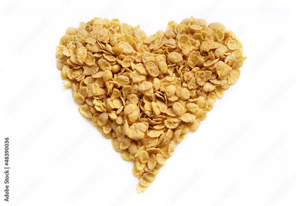 tasty heart from cornflakes tasty heart from cornflakes