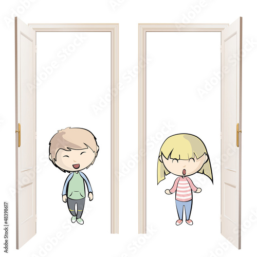 Kids indoor. Vector design. 