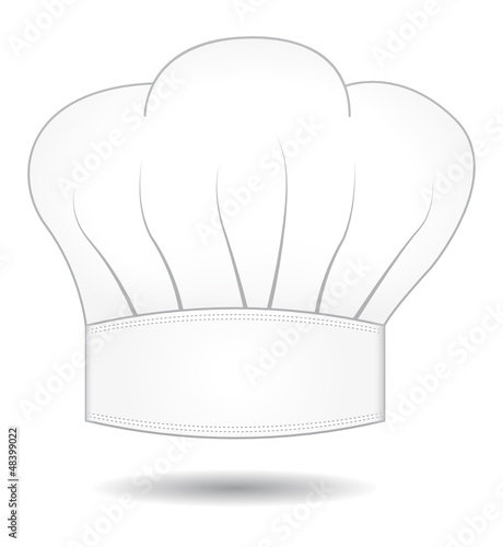 Toque de chef cuisinier. Icône vectoriel.