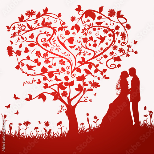 Hochzeitskarte Vektor