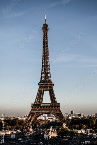 The Eiffel tower most recognizable landmarks in the world