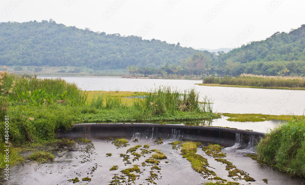 small dam in Thailand country drought