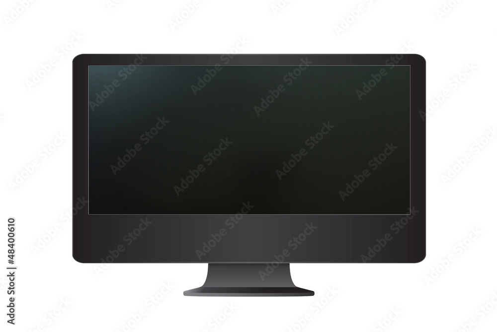 Computer monitor isolated on the white background. Computer monitor isolated on the white background.