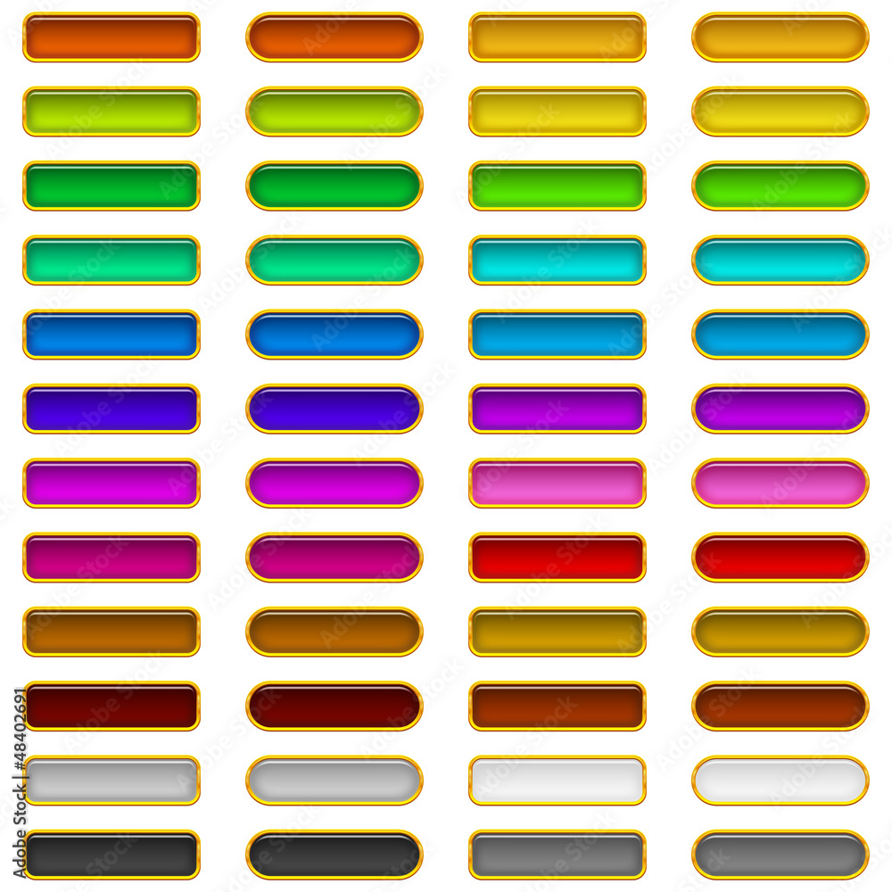 Glass buttons of various colors, set Glass buttons of various colors, set