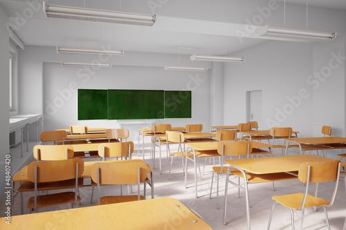 Old school classroom