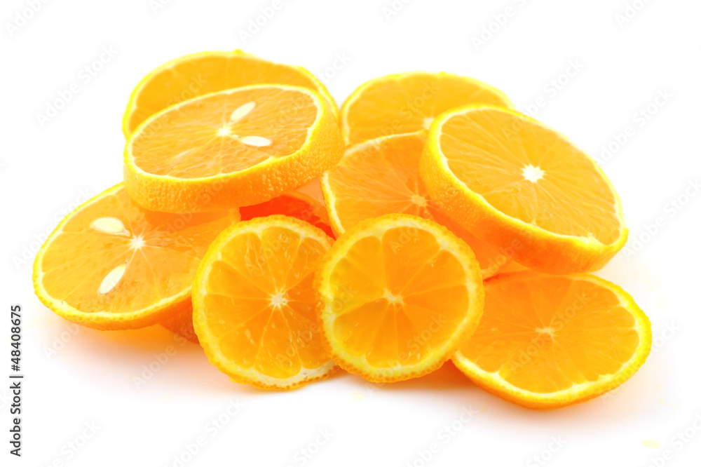 Slices of orange tangerine Slices of orange tangerine