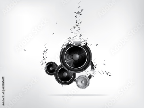 Abstract music retro grunge background