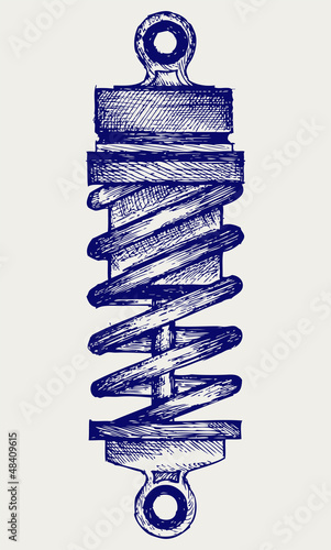 Shock absorbers. Doodle style