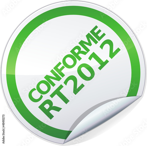 Sticker conforme RT 2012 (détouré)