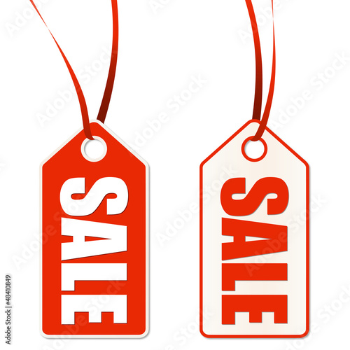 Anhänger mit Aufschrift SALE