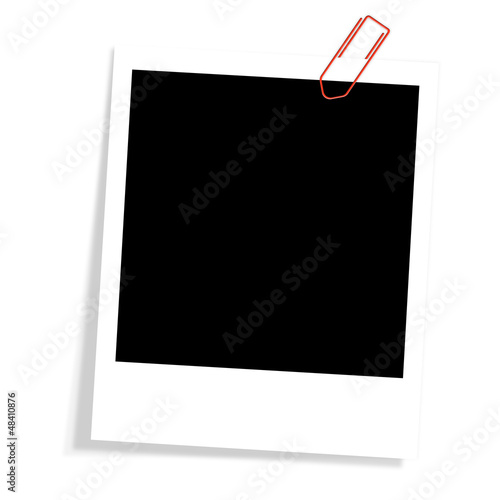 Polaroid mit Büroklammer