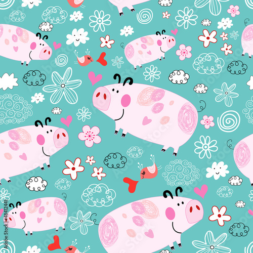 texture of pink pigs