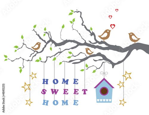 Home sweet home moving-in new house greeting card