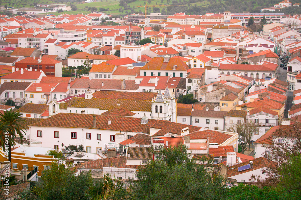 view on city Montemor-o-Novo, Portugal