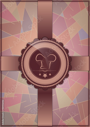 Abstract restaurant menu