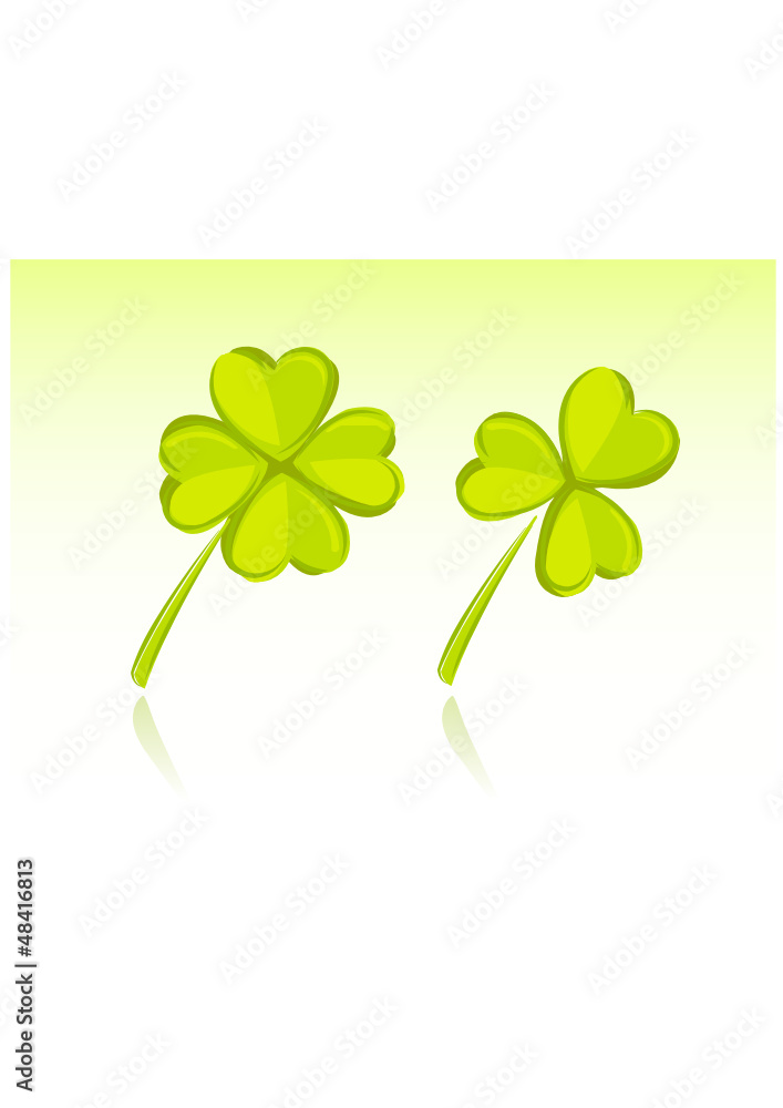 Vector illustration of clover for St. Patrick’s Day Vector illustration of clover for St. Patrick’s Day