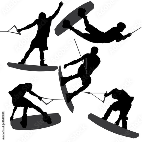 Wakeboarding Silhouette