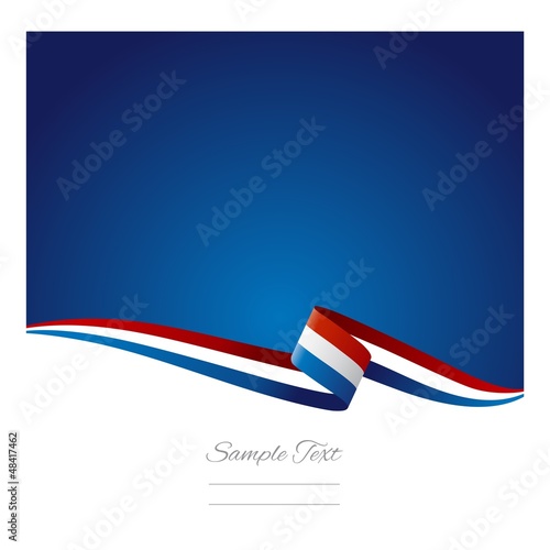 Abstract color background Netherlands flag vector